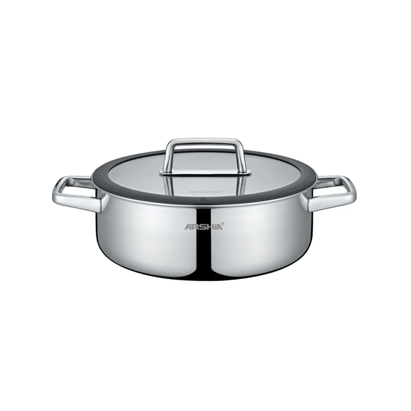 ماهیتابه دو دسته ۳۰سانت کف لیزری عرشیا مدلSS050-3342